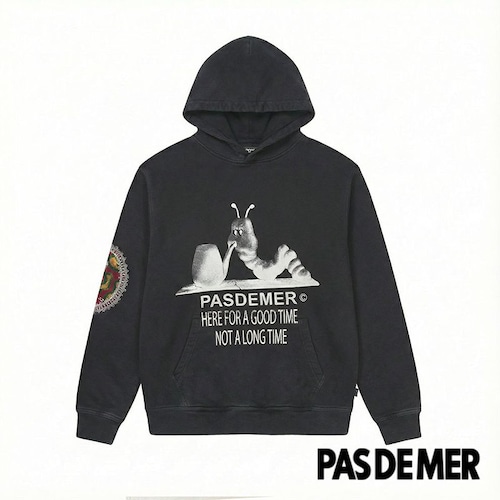 【PAS DE MER/パドゥメ】CATERPILLAR HOODY パーカー / BLACK / AW26-14468