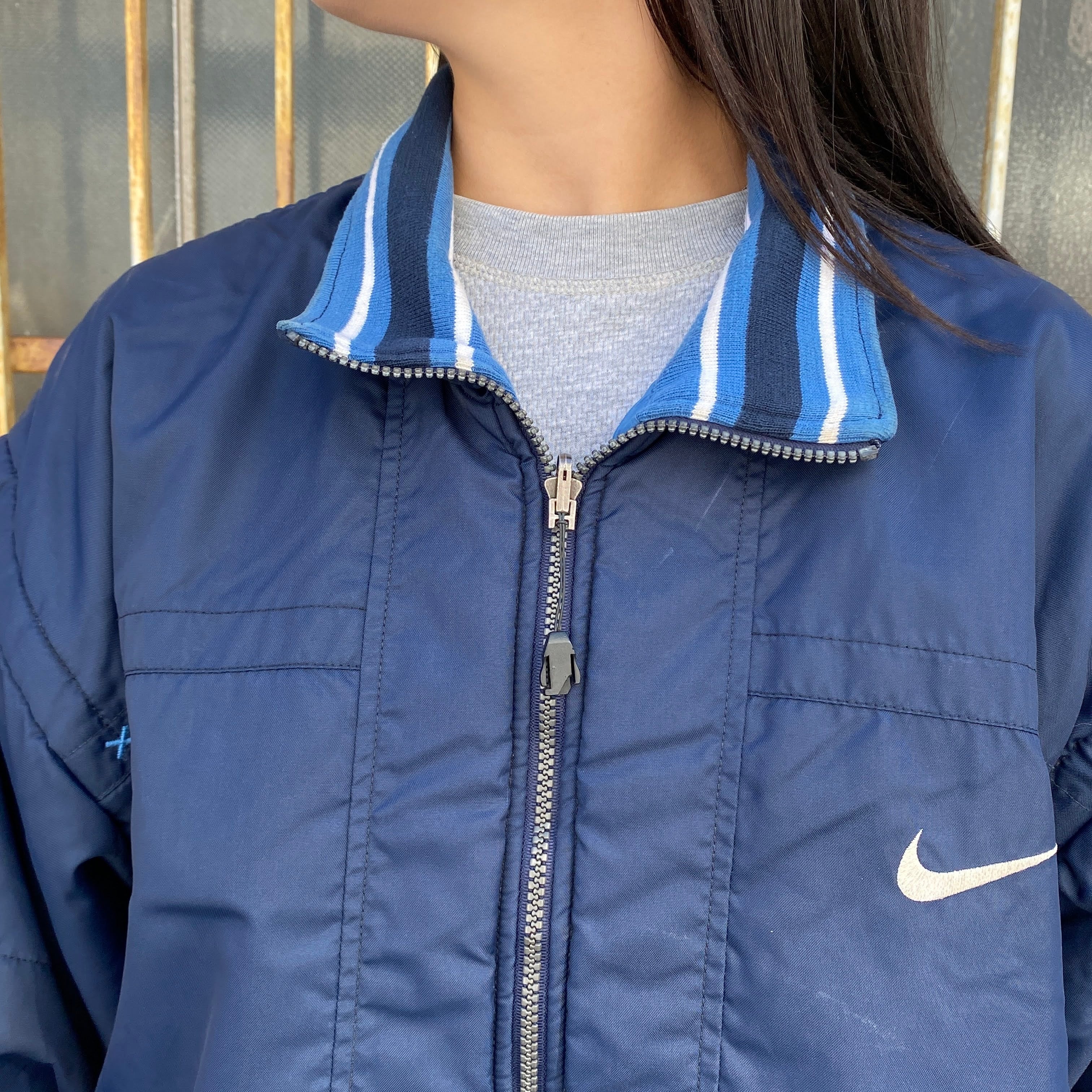 Lサイズ 90s Nike Team 中綿 リバーシブル ジャケット