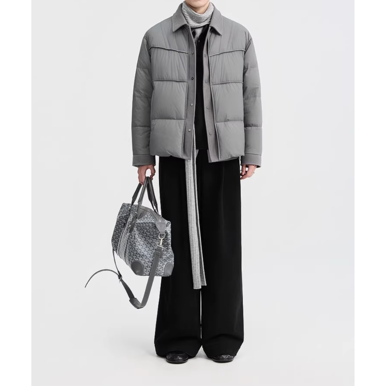 パッチポケット ヒップ丈ダウンジャケット af0434