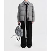 パッチポケット ヒップ丈ダウンジャケット af0434