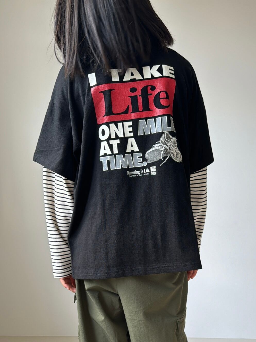 BIG BALL ボーダーレイヤードロンT（100〜170cm）3788