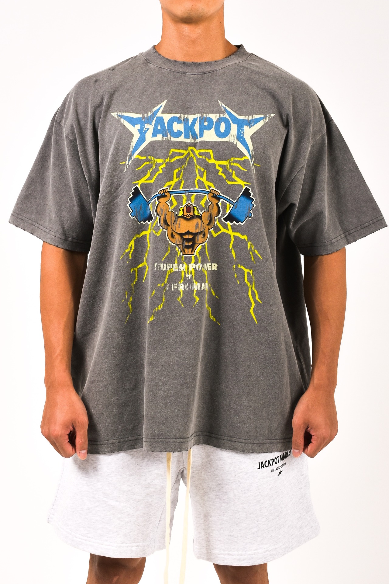 ヴィンテージグラフィックTシャツ　グレー