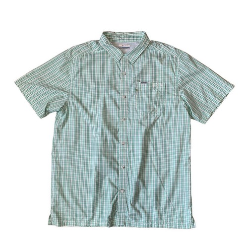 “00s Columbia” PFG short sleeve check shirt