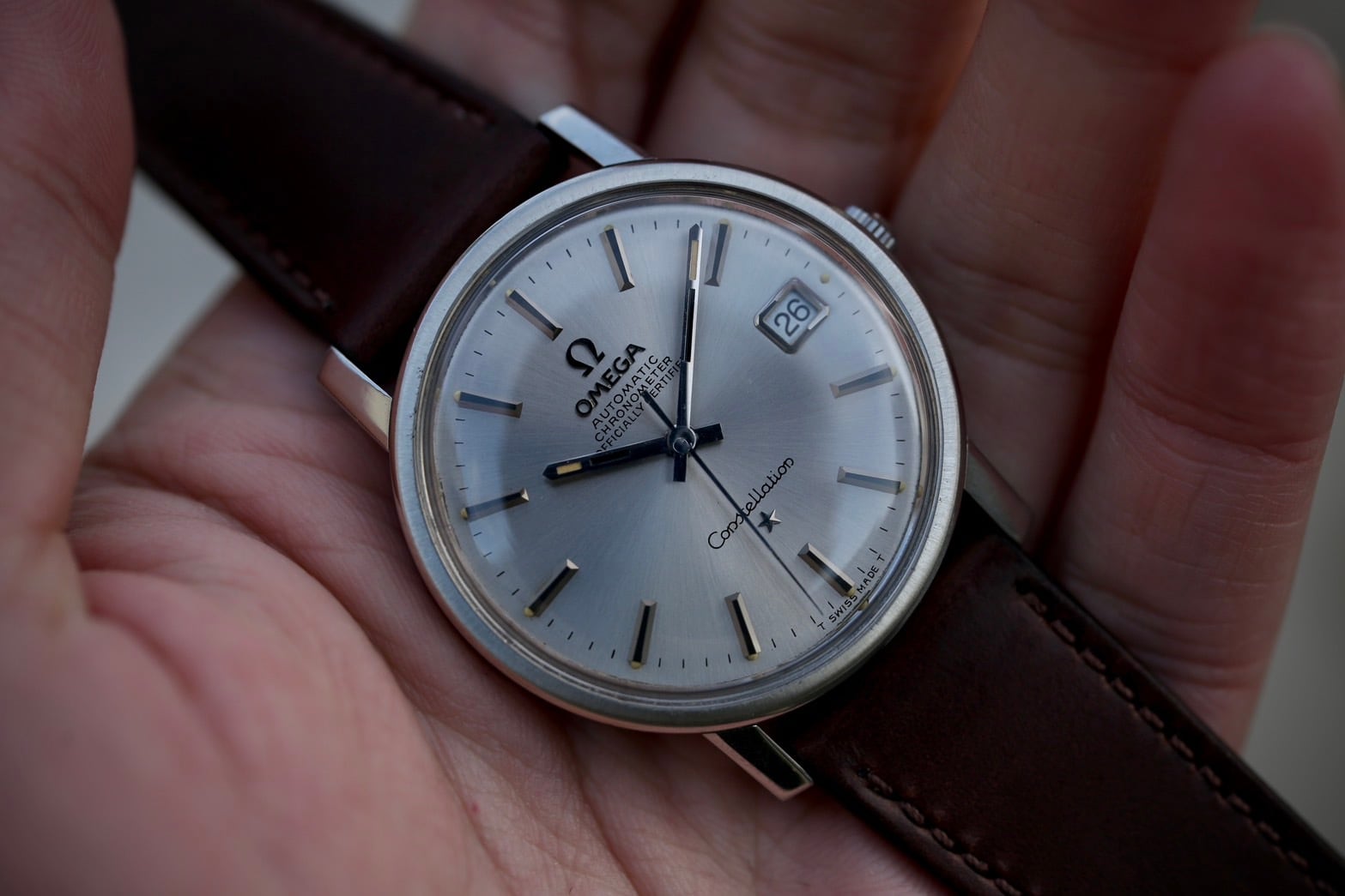 OMEGA】 1968年製 オメガ コンステレーション デイト ショートラグ