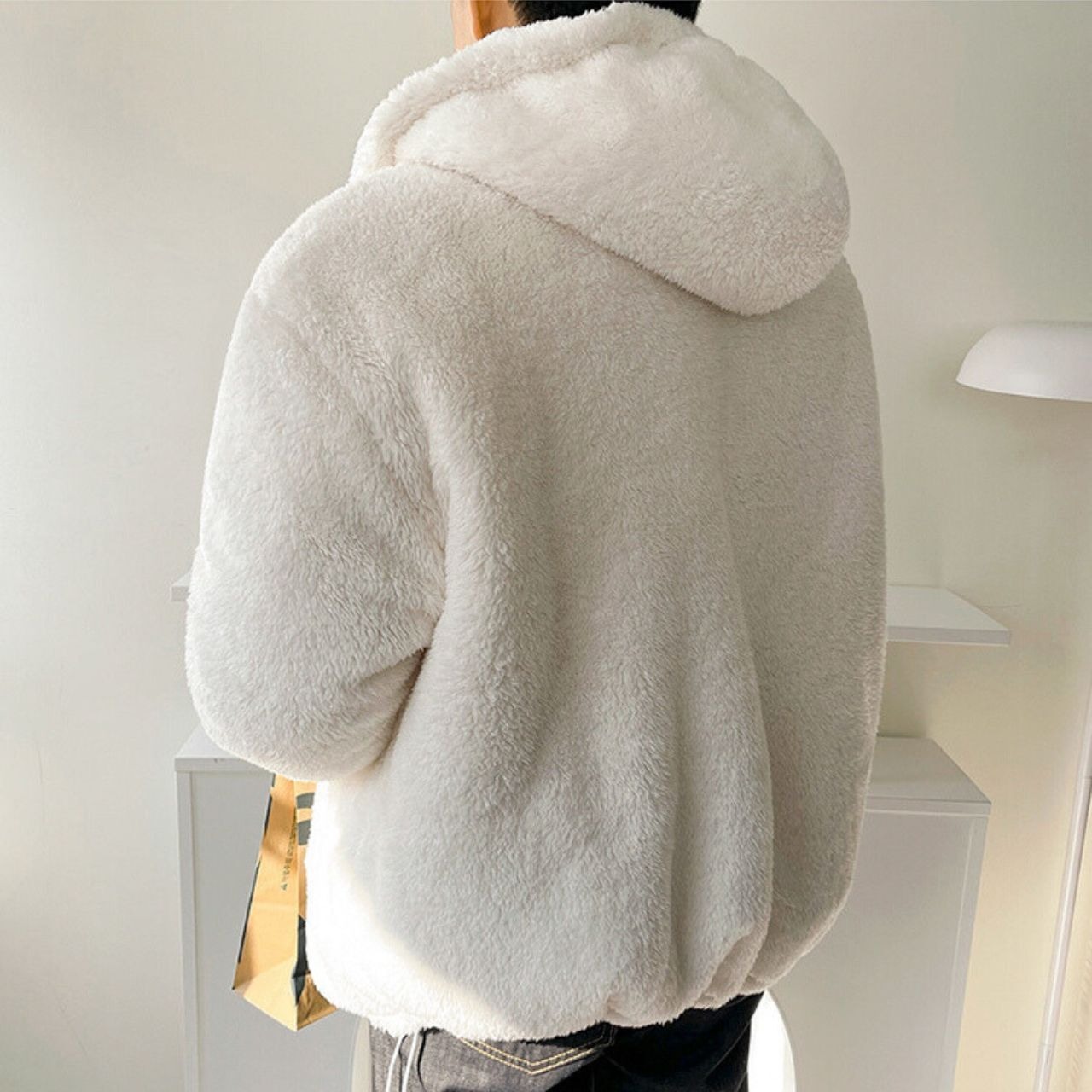 フェイクショートファーパーカ　MT0080403