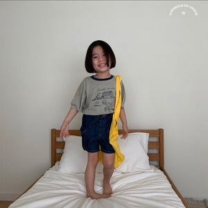 【GO.U bebe】ベビーファームTシャツ カーキ 80~90cm