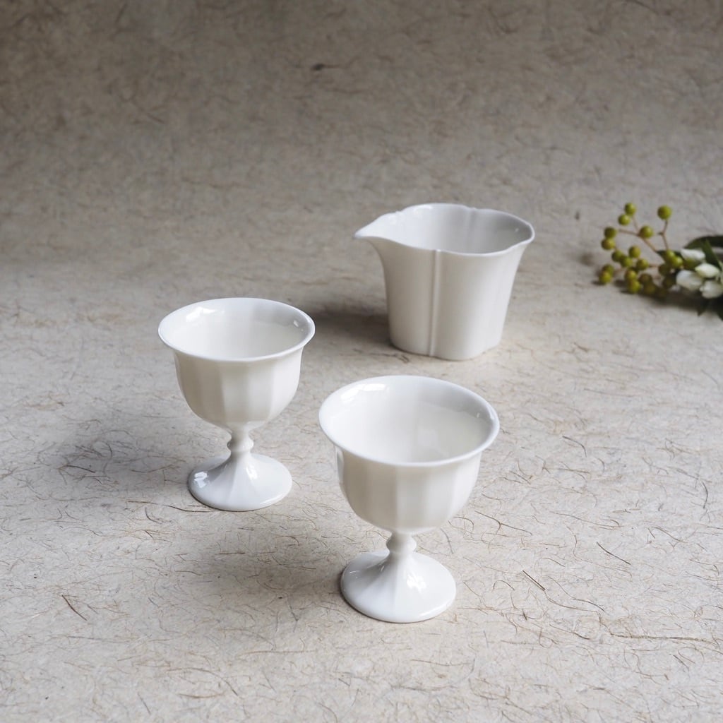 色原 昌希/白磁 すず杯