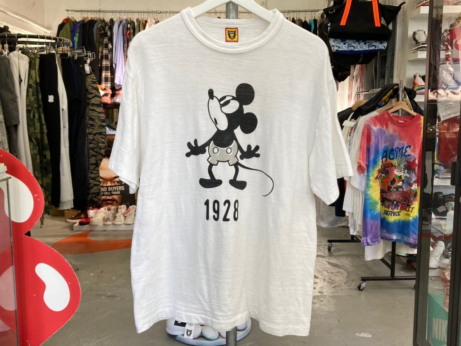 HUMAN MADE × MICKEY MOUSE COLLECTION #1730 TEE KYOTO LIMITED LARGE 