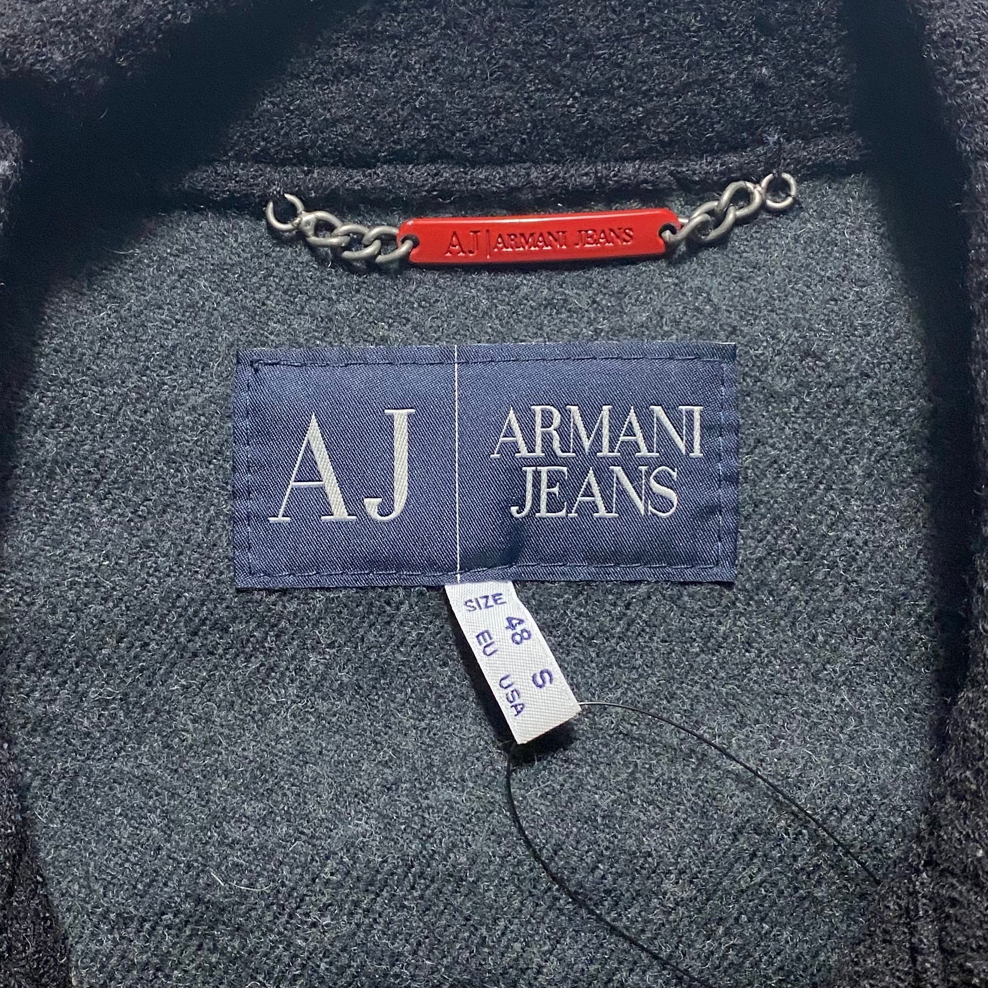 ARMANI JEANS sleeve switching riders jacket | NOIR ONLINE