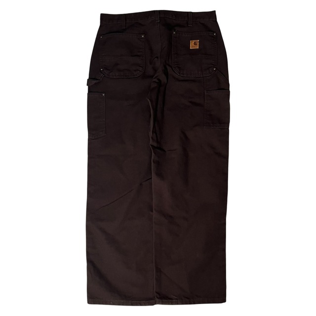 【ダブルニー】【W36×L30】Carhartt   デニムペインターパンツ　革パッチ
