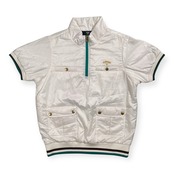 Callaway X SERIES キャロウェイ ハーフジップ 半袖 中綿 ジャケット LL /ホワイト系 ゴルフウェア WARM SPORT 防寒 スポーツ