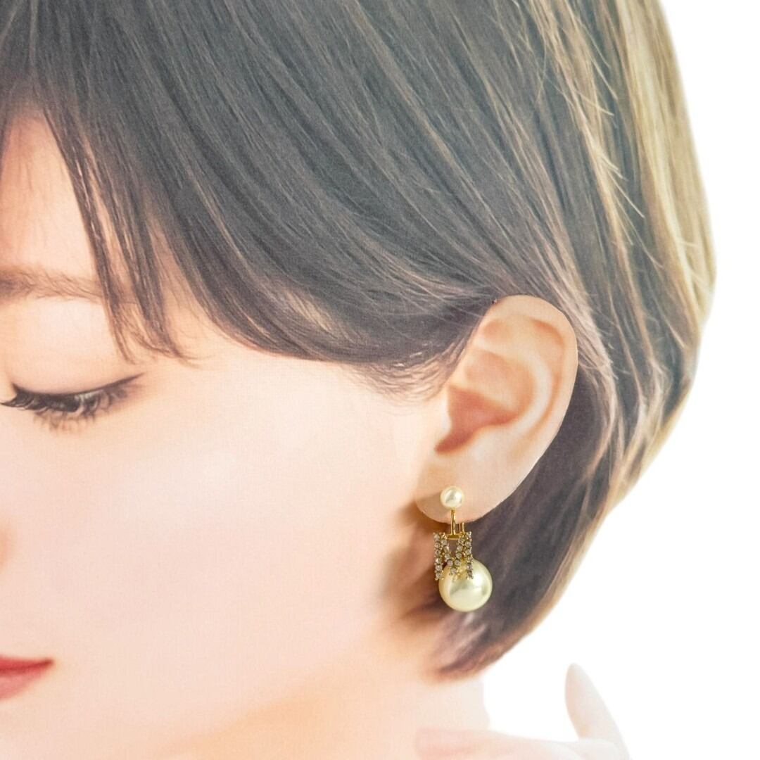 ディオール シングル ピアス MyABC イニシャル アルファベット M 片耳