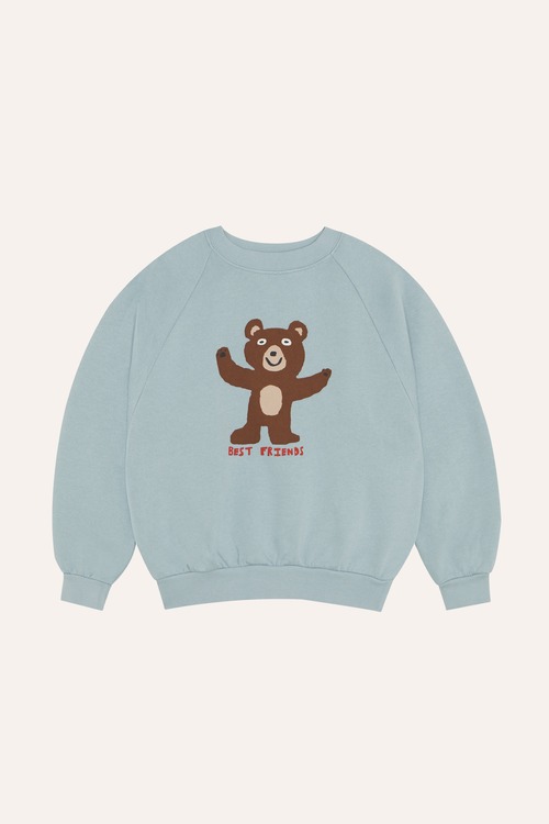 The Campamento　Bear Light Blue Sweatshirt