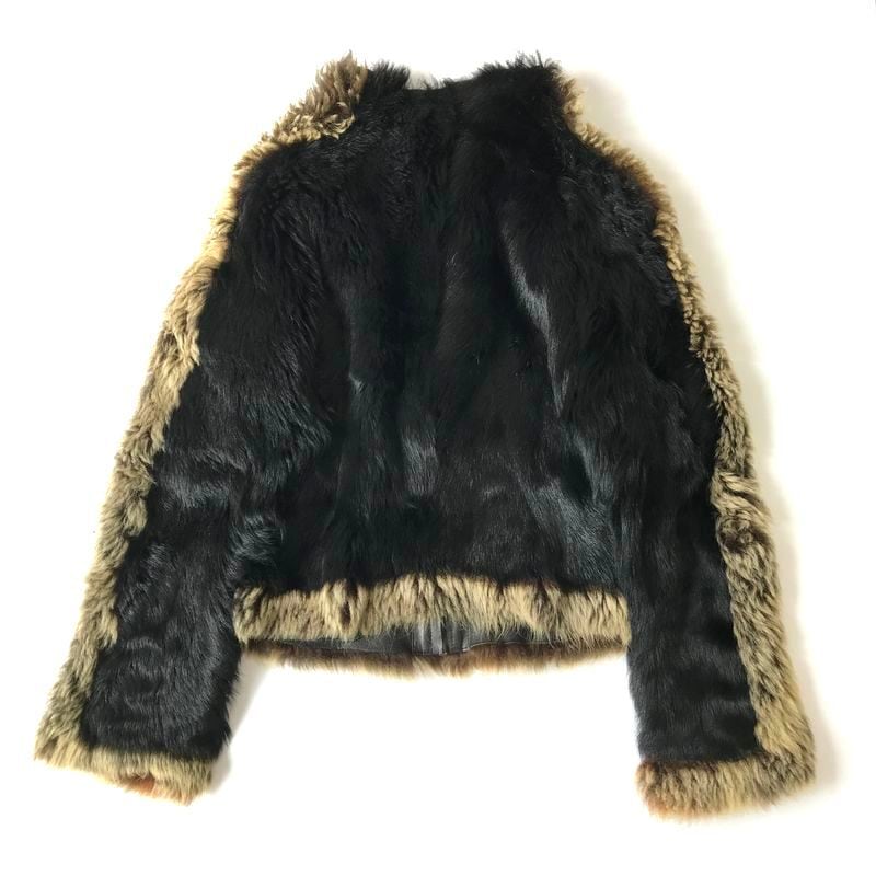 極美品】◎NOVESPAZIO 高級 羊革 リアルファー ロングコート 38