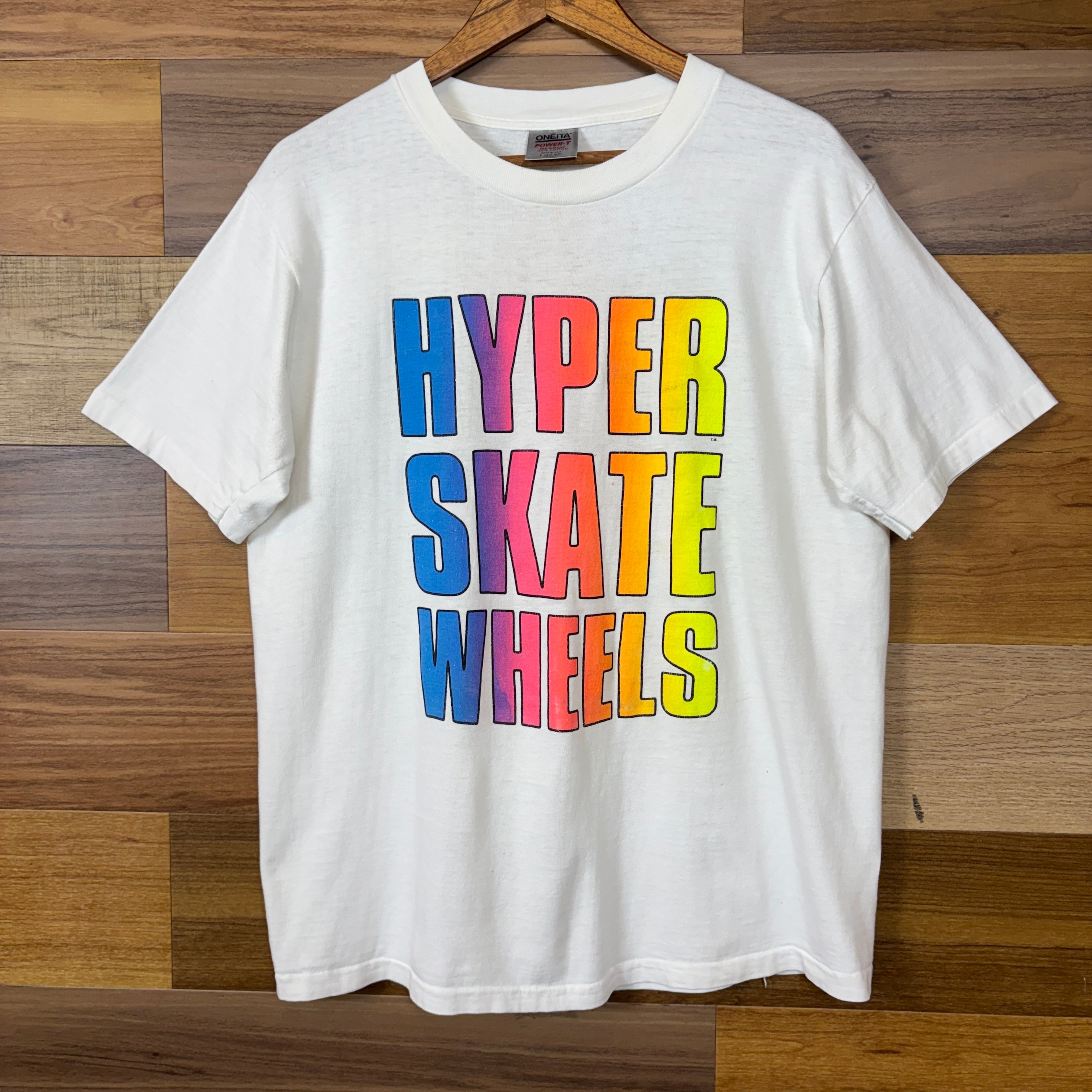 USA製 90s HYPER SKATE WHEELS OLD SKATE オールドスケート T-sh T