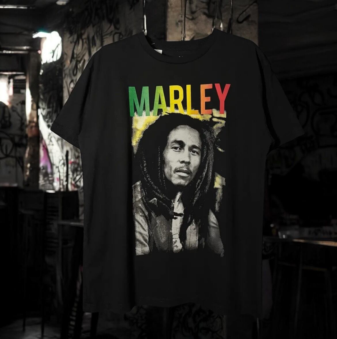 ZION BOB MARLEY photo print T-shirt ボブマーリー フォトプリントT