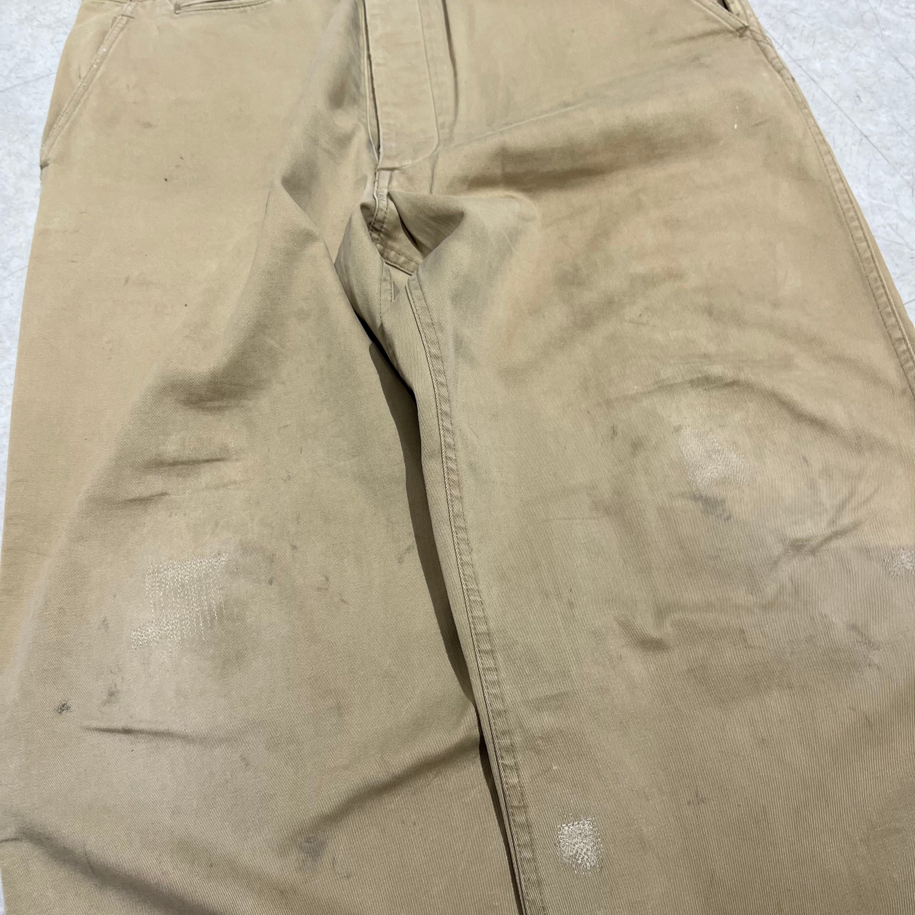 40s US ARMY M-41 Khaki Tino Trouthers 40年代 41カーキ チノパン 