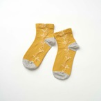 from F ｜Cotton Ancle socks (mimosa) yellow, gray