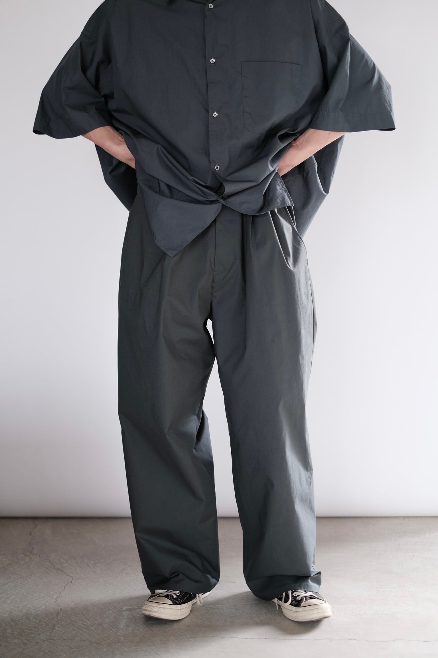 Graphpaper / Stretch Typewriter Wide Chef Pants | LIVING powered by BASE