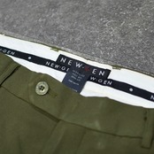 NEW・GEN  drape silhouette wide 2tuck slacks khaki
