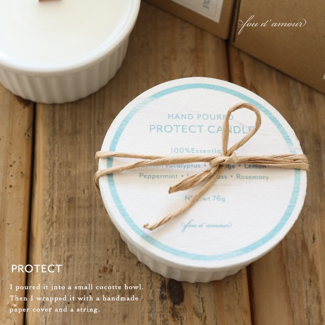 木芯の虫除けキャンドル-Protect Candle-