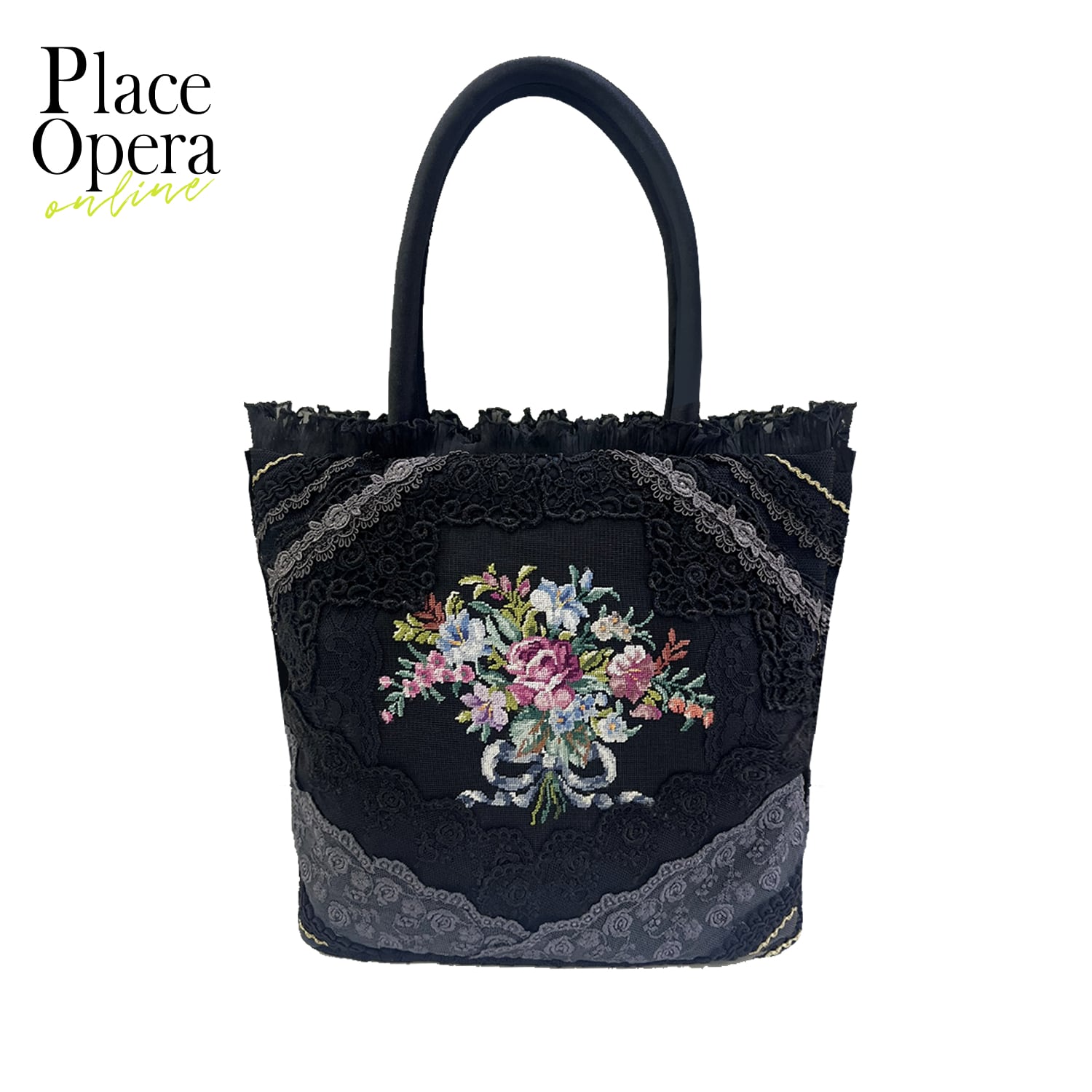 プチポアン】トートバッグ/ブラック | Place Opera Mignon