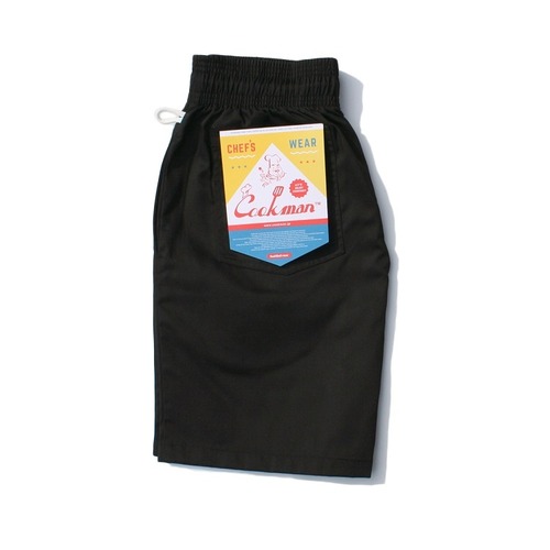 COOKMAN (クックマン) Chef Short Pants (シェフショートパンツ ) ブラック  231-92855