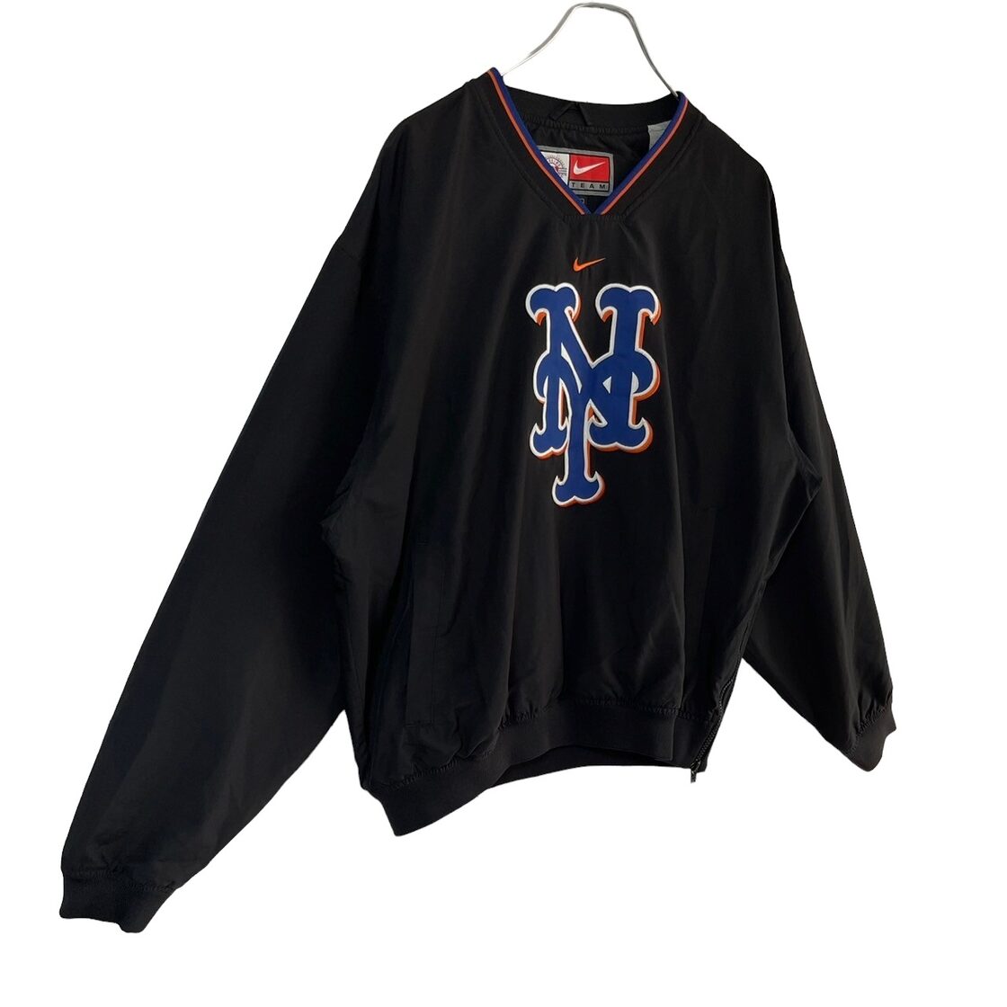 NIKE ナイキ ナイロンプルオーバー 刺繍ロゴ ニューヨークメッツ MLB 