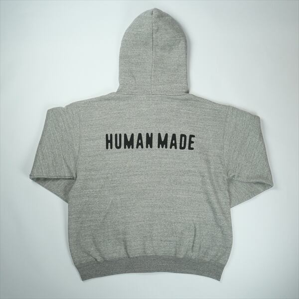 HUMAN MADE グレー ジップアップパーカー HUMAN MADE Zip-Up Hoodie in Gray | SVD USA
