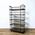 セキカグ Knot antiques MALAN RACK 930 ノットアンティークス マラン ラック 930 スチールラック・メタルラック ブラウン×ブラック  傷や汚れあり【中古】【300サイズ】