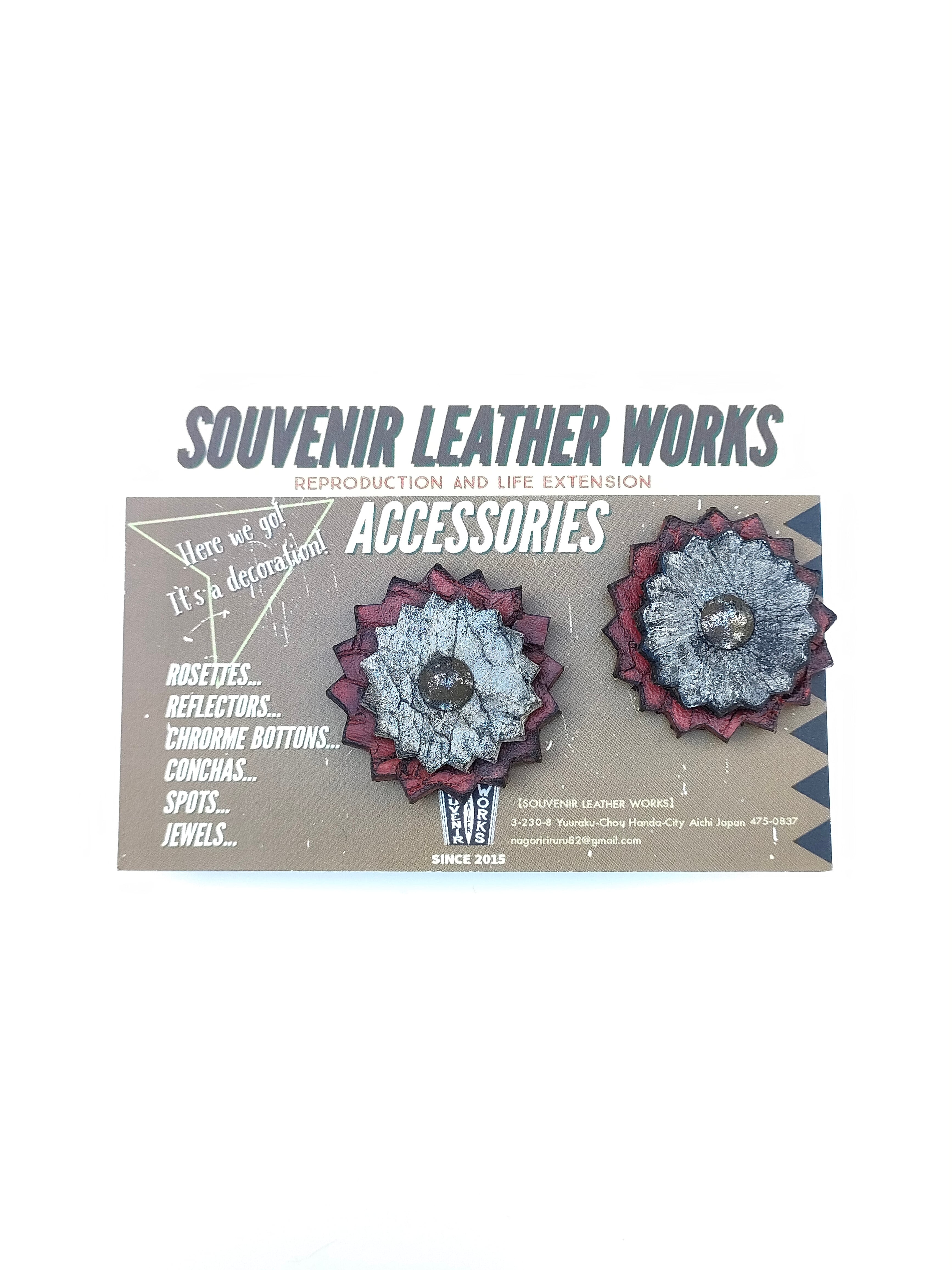 ROSETTES】2重ロゼット/2ペア［B］ | SOUVENIR LEATHER WORKS