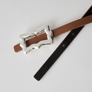 BELT RIBBON 13 SILVER