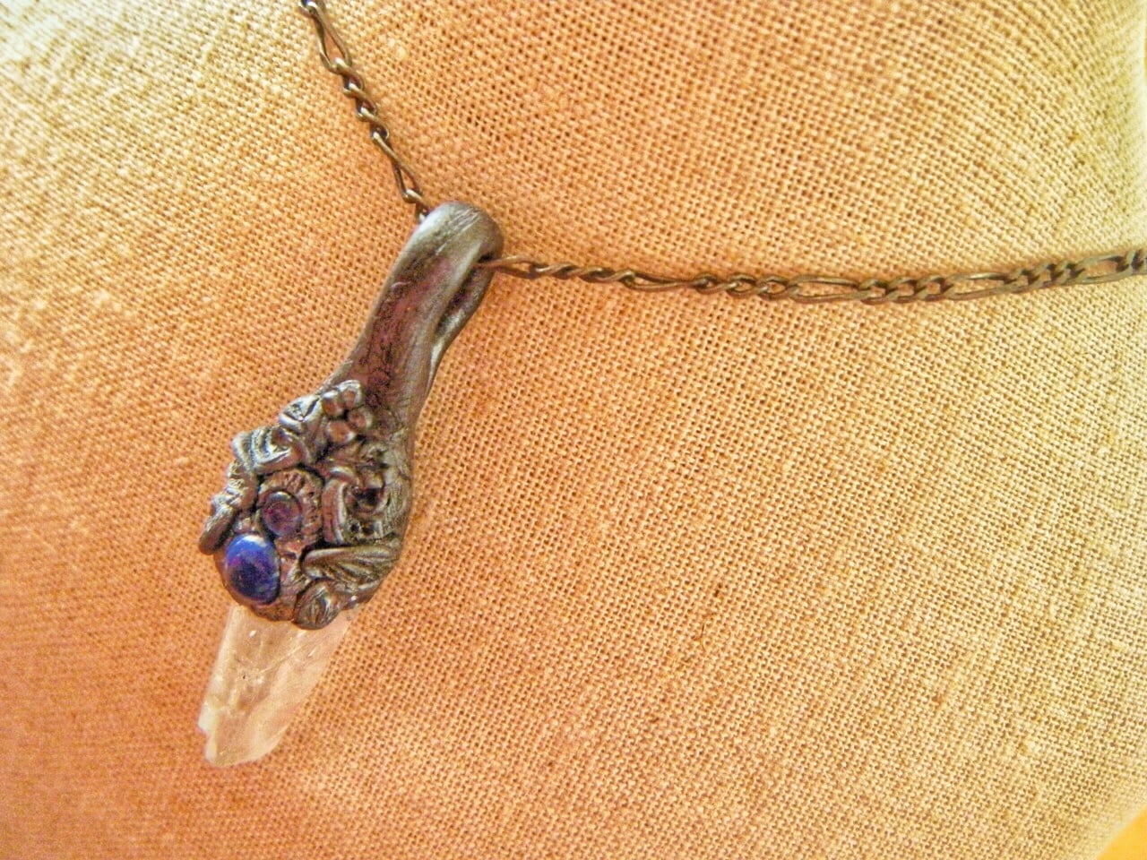 ラピスラズリxアイオライトx水晶】冒険者のお守りペンダント | 天然石