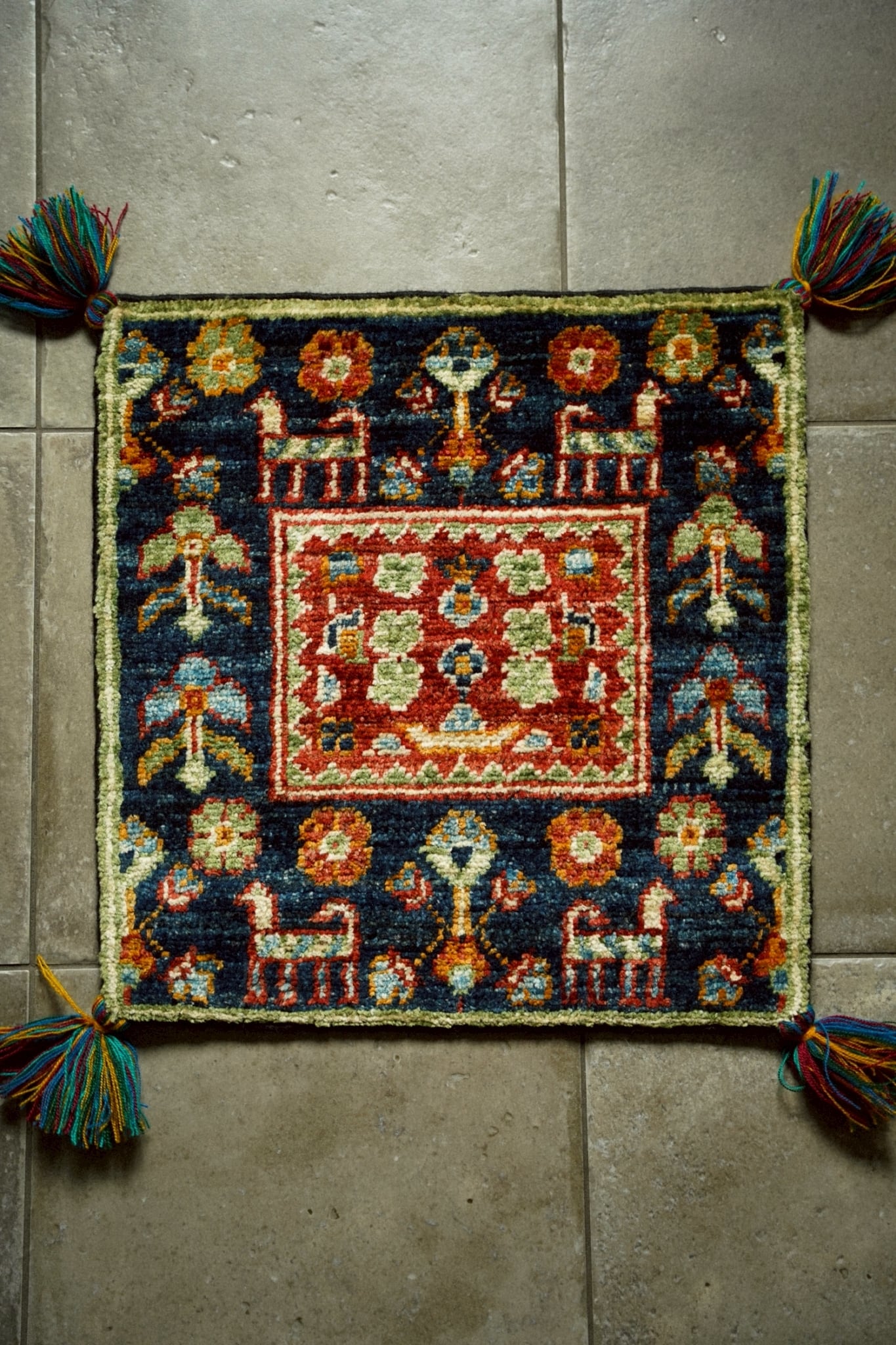 2173-Vintage Baluch rug