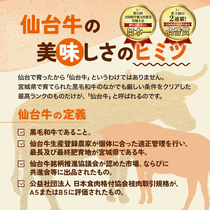 A5ランク】仙台牛 焼き肉3種 贅沢食べ比べセット 各100g | さとう精肉