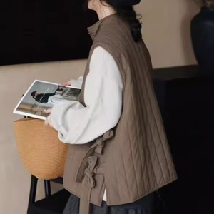 ＊サイドリボン 中綿入りベスト H SL260132