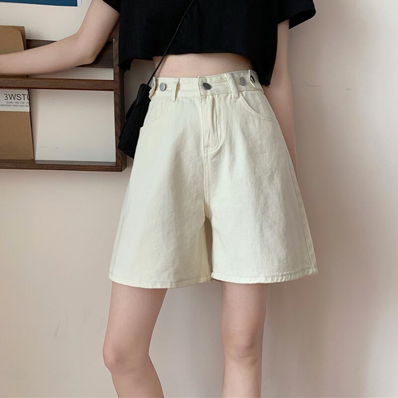 ショーツ サマー薄手ウェストルーズパンツ 大人ガーリー スウィート キュート カジュアル 夏物 ブルマー 試着室90225452928