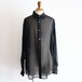 Ujoh " Organdy Full Open Shirt ( Black )"
