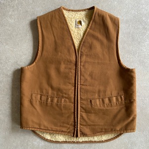 1970s  CARHARTT  VEST  L  プリントタグ　G183