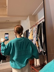 【90s】"NO WORK TEAM" Fuerteventura Sailboard Sweatshirt
