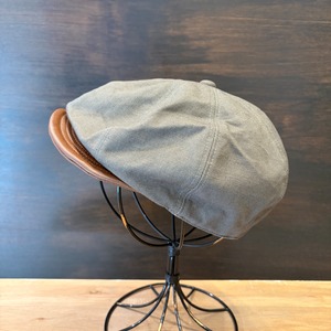 HIGHER VINTAGE DUCK × LEATHER BRIM CASQUETTE