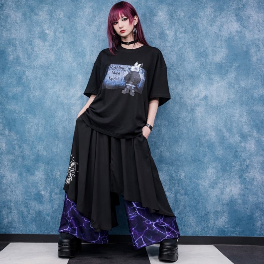 フラップレイヤードワイドパンツ【BAPHOMET】 | NIER CLOTHING