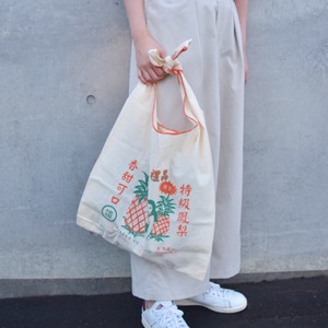 一帆布包　パイナップルエコバッグ
