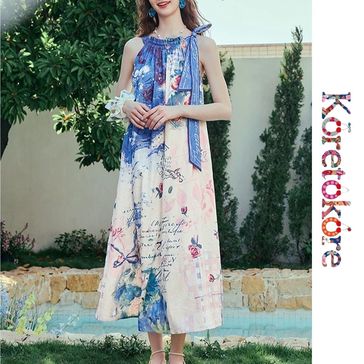 Dreamy Summer Art Dress A1215