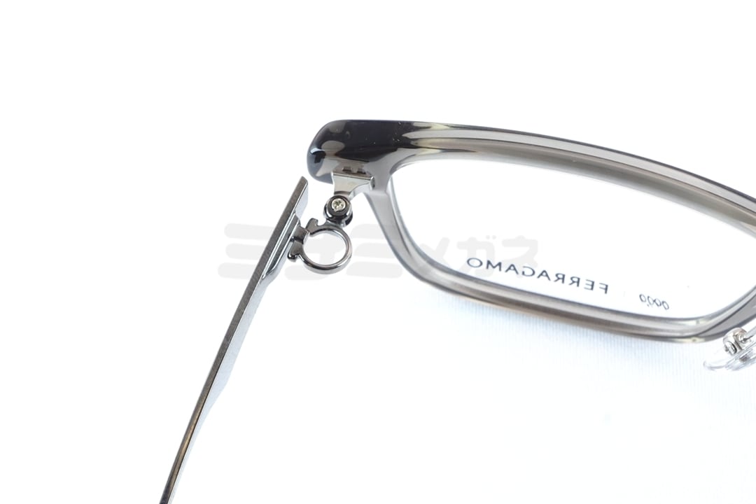 999.9×Ferragamo クリア メガネ SF9017 021 コラボモデル アジアン