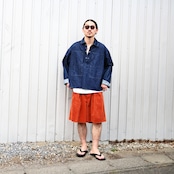 INTERIM(インテリム)USアーミープルオーバー、LVMHコットンコーデュロイショーツ