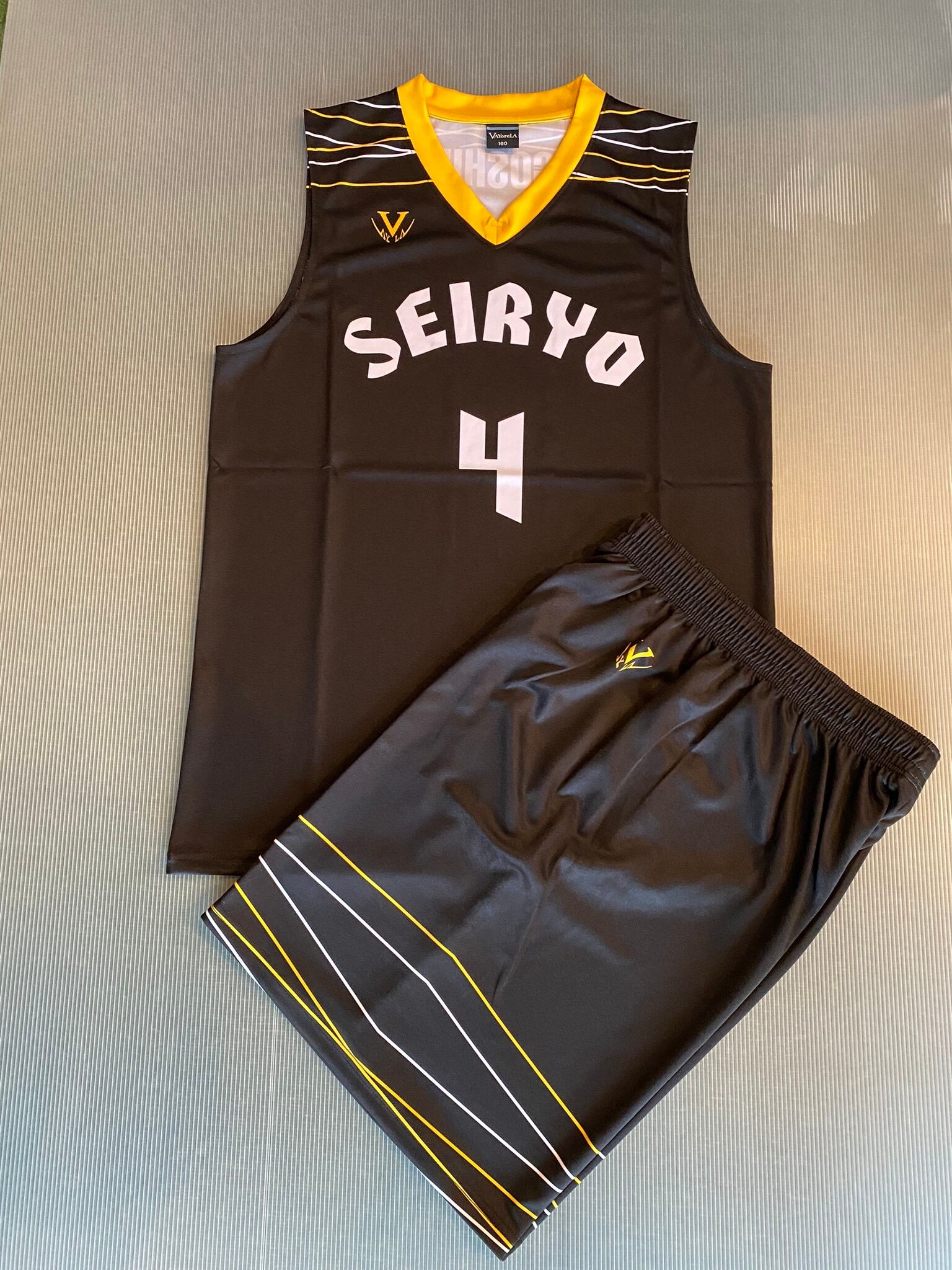【デザインサンプル】西陵ミニバスケットボールクラブ（U12・男子）昇華ユニフォーム