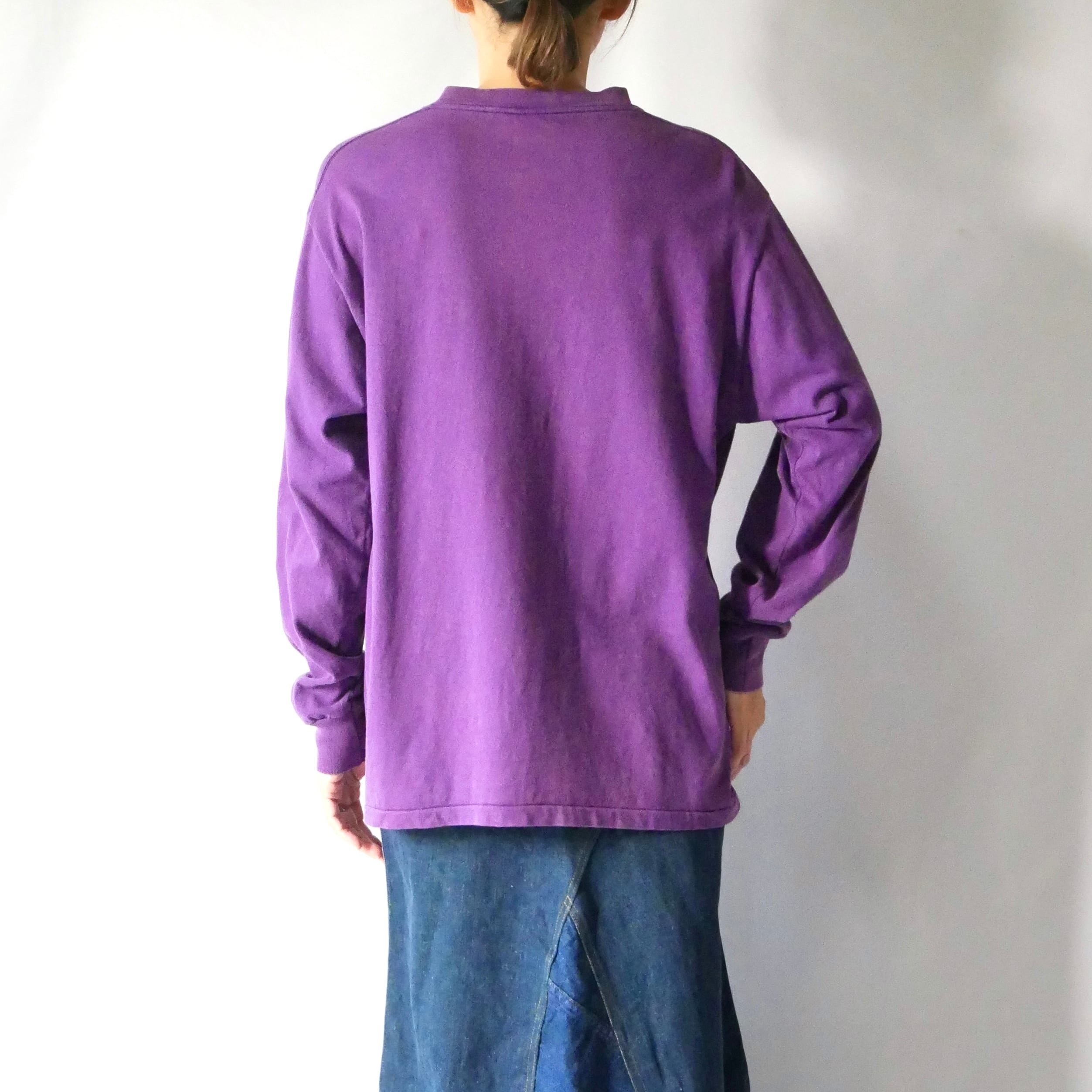 90s madein USA NIKE purple longsleeve Tshirt 90年代 アメリカ製