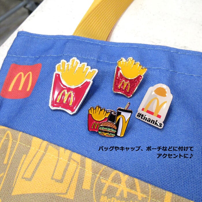 即納】 マクドナルド ピンバッジ #thanks オフィシャルグッズ 公式 z