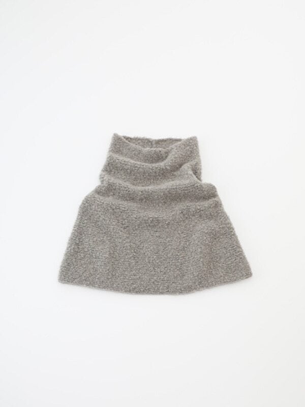 evam eva ｜alpaca wool snood (grege, antique white) | robin ASO